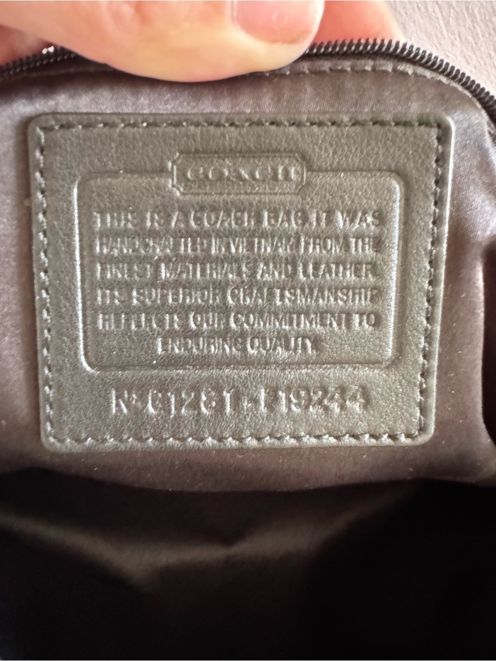 Y2K Coach Black Signature Tote with Logo Jacquard - Picture 5 of 13